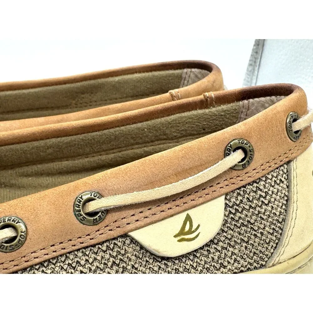 Sperry Boat Shoes Women Sz 9 Comfort Insole & Rubberized Sole